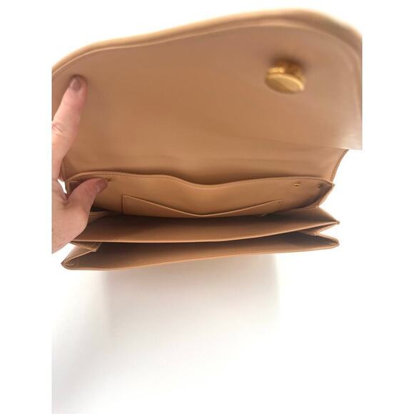 Bottega Veneta Mount Leather Beige Tan Crossbody Shoulder Bag - Picture 12 of 16